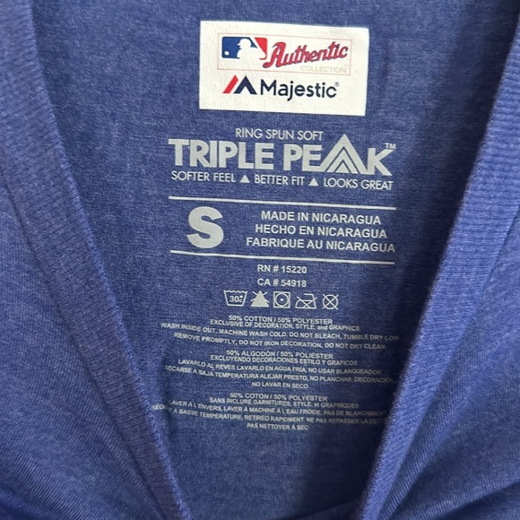 Majestic men authentic MLB Los Angeles Dodgers ringspun cotton tshirt - Picture 3 of 9
